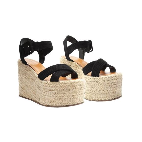 New! Schutz Blisse Platform Wedge Espadrille Chunky Sandal - Size 10 - Picture 1 of 12